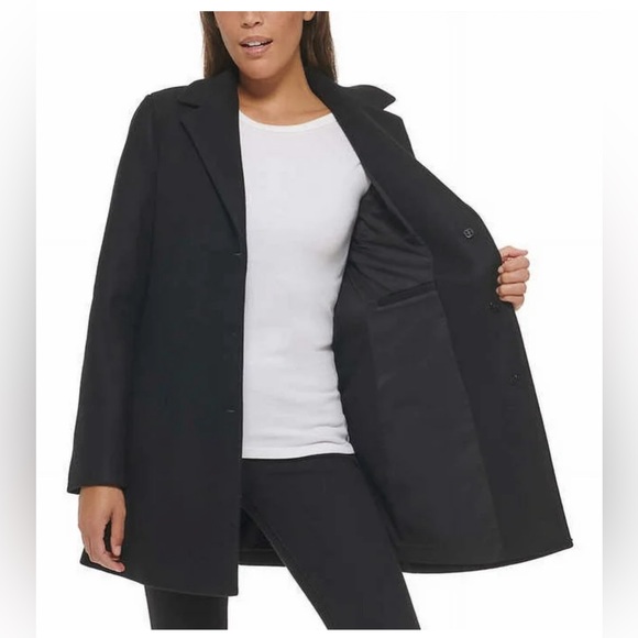 DKNY Ladies' Wool Blend Coat - Picture 5 of 8